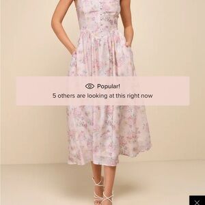 Floral Pastel Midi Dress